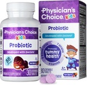 Gydytojo CHOICE Probiotikai vaikams - 7 Diverse Trans, Organiniai Prebiotikai, Vitaminai ir mineralai - Kliniškai studijavo L. Rhamnosus GG - Imuninė & Digiminė parama - Nėra cukraus ar dirbtiniai dažai