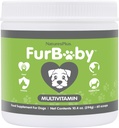 NaturesPlus FurBaby Multivitaminas šunims - 10.4 oz - Palaiko bendrą sveikatą, imuninę funkciją, sveiką kuponą ir energijos gamybą - Non- GMO - 60 Paslaugos
