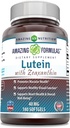 Nuostabios formulės Lutein 40 mg su Zeaksantino 1600 mcg) 124; Softgels Addition, ® 124; Non-GMO, ® 124; Gluten Free, ® 124; Pagaminta JAV (40 mg, 180, Count)