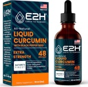 E2H Liquid Turmeric Curcumin for Better Absortion - Natural Joint Support - Turmeric Root Extract with Black Pepper Seed - Boost Your Health - Vegan - Non-GMO - 2 Fl Oz