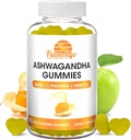 Ašwagandha Gummies su L -Theanine, GABA, ir Hemp- Naturally flavored, Vegan Ashwagandha priedas šaknų ekstraktas, L Theanine Gummy, Stress Gummy, Mood Gummy, Cortisol Manager- 60 Count