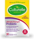 Culturelle Ultimate stiprumo probiotikas vyrams ir moterims, Labiausiai kliniškai studijavo probiotinis padermė, 20 Billion CFU, Palaiko kartais Diarraja, Dujos & Bloating, Non- GMO, 30 Skaičiavimas