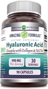 Nuostabi formulė Hyaluronic Acid Super Complex su MSM, Collagen Type I & III, ir vitaminas C ® 124; 990 Mg ® 124; 90 Kapsules Addition maždaug 124; Non-GMO ® 124; Gluten Free 124; Pagaminta JAV