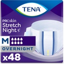 TENA Overnight Stretch Adult Diaper for Men and Women, Medium, 48 Count, Packaging May Vary