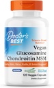 Gydytojai BEST Vegan gliukozaminas Chondroitin MSM, sveiki plaukai, oda, nagų, & Bendra parama, Non- GMO, Gluten Free, Soy Free, Vegan 120 Veggie Capsules