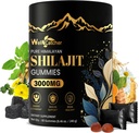 Shilajit Gummies for Men Women: Pure Himalayan Organic Shilajit with Ashwagandha 85+ Trace Minerals & Fulvic Acid Individually Wrapped for Energy Brain Immunity Support No Sugar 40 Servings