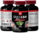 Saw Palmetto Mens Hair - Gray Hair Reverse Complex - Natural Solution - Powerful Results, Grey Hair Men, Biotin Vitamins for Hair Skin and Nails, Paba Supplement, Gray Hair Supplement, 1 Bot 60 Caps