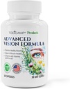 Macular Support Eye Health Vitamins & Vision Supplements Lutein 400mg, Zeaxanthin 10mg, Eyebright Herb, Lycopene Supplement & Bilberry Supplement for Eyes, Eye Vitamins for Seniors & Adults