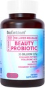 Biologinė problema Grožis Probiotika moterims, 35 Billion KSV 14 Trans with Biotin, Collagen, Prebiotics for Digestive Health, Plaukų odos ir nagų, makšties Probiotics Addition, Shall Stable, 30 Caps