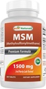 Best Naturals MSM 1500 mg 180 tablečių