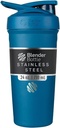 BlenderButelis Strada Shaker taurė izoliuotas Nerūdijančio plieno buteliukas su vielos viskio, 24-Ounce, mėlyna