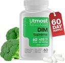 DIM papildas moterims - 455 mg, 60 Capsules ® 124; Mišinys brokolių ekstraktas ir bioperinas Maximized Biologicalaccessibility ® 124; Sukurtas padėti su Estrogen reglamento Ş124; Acne parama vyrams ir moterims