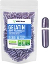 XPRS Nutra Size 0 Empty Capsules - 100 Count Empty Gelatin Capsules - Pills for DIY Capsule Filling - Pure Bovine Pill Gel Caps for Do-It-Yourself Supplements (Pearl Purple)