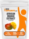 BulkSupples.com African Mango ekstraktas Milteliai - Irvingia Gabonensis, African Mango milteliai - Gluten Free, 1,2g per Serving, 100g (3,5 oz) (pakuotė 1)