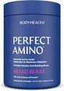 BodyHealth Tobulitamino milteliai - BCAA ir EAA milteliai prieš ir po treniruotės - Amino rūgštis energijos gėrimas vyrams ir moterims remti liesos raumenų ir atkūrimo - Mišri Berry - 120 Paslaugos