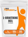 BulkSupplements.com L-Ornithine HCl Powder - Ornithine Supplement, Amino Acids Supplement - Gluten Free, 1g per Serving, 100g (3.5 oz) (Pack of 1)