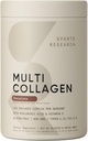 Sports Research Multi Collagen Protein Powder (Type I, II, III, V, X) with Hyaluronic Acid + Vitamin C | 5 Types of Food Based Collagen, 30 Servings (Chocolate)
