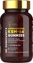 Sosnowski BioActive KSM- 66 Ashwagandha Gummies 124; 750mg Ashwagandha ekstraktas su vitaminu D2 (60 Gummies)