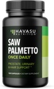 Saw Palmetto for Men Prostate Health Supplement to Promote Urinary Tract Function - 500mg Per Serving - 100 Count - DHT Blocker Hair Vitamin - Vegan, Non-GMO Capsules, Over 3 Month Supply