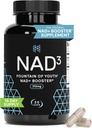 HPN NAD + stiprintuvas - Nicotinamide Riboside Alternative (NAD3) vyrams ir moterims 124; Anti Aging NRF2 aktyvatorius, 312 mg vienam tarnavimui - Gamtos energijos priedas ilgaamžiškumui ir ląstelių sveikatai, 30 Veggie Pills