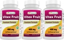 Geriausi Naturals Vitex Chasteberry 400 mg 250 kapsulių (3 kapsulių pakuotė)