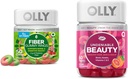 OLLY pluošto Gummy Žiedai, 5g Prebiotic Pluoštas, FOS (Fruktooligosacharidai), Digistic Support & nepaneigiama Grožio Gummy, plaukų, odos, nagų, biotinas, vitaminas C, keratinas, Chewable Addition