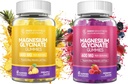 Magnesium Glycinate Gummies - Magnesium Gummies for Adults, for Sleep, Relaxation & Focus, Non - GMO, Gluten - Free, Mixed Berry and Pineapple Flavors, 120 Count (60 of Each)