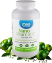 Vienas planeta mityba Nano Vitaminas C - Vanduo tirpus Vitaminas C vyrams ir moterims, Natūralus ne GMO Vitaminas C imuninės paramos, gera absorbcija & bioprieinamumas, Vitaminas C Mažos kapsulės, 120 kapsulės