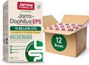 Jarrow Formulas Jarro-Dophilus EPS Probiotics 10 Billion CFU for Intestinal Tract Support, Probiotic Supplement for Gut Health for Women and Men, 120 Veggie Capsules, Up to a 60 Day Supply,Pack of 12