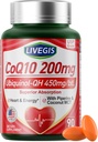 CoQ10 200mg Softgels, Ultra CoQ10 Ubiquinone 200mgWith Coconut MCT Oil, 5X Superior Absorption, Coenzyme Q10 Supplement for Heart Health & Energy - 90 Counts