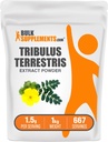 Tribulus Terrestris ekstraktas Milteliai - Tribulus Terrestris papildai, žolelių papildai - Gluten Free, 1,5g per Serving, 1kg (2,2 lbs) (pakuotė iš 1)