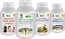 ANDREW LESSMAN 4 Prekės Klientai Mėgstamiausios Bundle - 60 Skaičiavimas Kiekvienas iš Cirkuliacijos & Vein parama, Sveiki plaukai, Oda ir nagų, Ultimate Eye Support, ir Maksimalus Eterinis Omega-3 (Oranžinė)