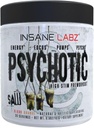 Insane Labz Psychotic Saw, High Stim Pre Workout Powder with OxyGold­™ and AMPiberry®,Extreme Lasting Energy with Teacrine®,Focus with CognitIQ® and Endurance with Beta Alanine,30 Srvgs,Blood Orange
