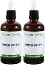 2X DMSO 99.9% Pharma klasės sudedamosios dalys, sudarančios 124; Žemo kvapo - dimetilsulfoksido skystas 124; 2X 3,4 Oz - 2X 100 ml
