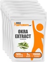 BulkSupplesscom Okra ekstraktas milteliai - Okra priedas, Okra milteliai, žolelių ekstrakto priedas - Vegan & Gluten Free, 500mg per serving, 5kg (11 lbs) (Pakuotė 5)