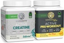 Aktyvus parengiamasis Hydration Blend & Creatine Monohydrophain miltelių rinkinys ® 124; Bundle & Save ® 124; Non- GMO Soy Dairy Filler & Gluten Free (60 Paslaugos unflavored Creatine, 30 Servings Yuzu Mango prem Workout)