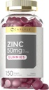 Carlyle Cinkas 50 mg Gummies ® 124; 150 Grafas ® 124; Veganas, NonGMO ir Gluten Free Formulės ® 124; Cinko citratų dietos priedas