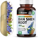 BIO KRAUTER Dan Shen Root Capsules - 1200 mg Stiprumas - 100 Raudonasis šalavijas - Antioksidantas Šaltinis - Salvia Miltiorrhiza Root - Vegan