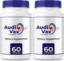 (2 pack) Audiox - Audi Vax Advanced Max Ausies Support, Natural Formulė skatinti vidaus ausies sveikatą, Audi Vax Maksimalus stiprumas klausos sveikatos, Oficialios Auditory Pills, Audiox Atsiliepimai (120 Capsules)