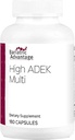 Biriatic Advantage High ADEK Multi - Bariatric Surgery Pacientai - Multivitaminas su vitaminais A, D, E, K & Trace mineralais - 100% + ADEK DV - 180 kapsulių