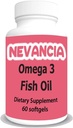 Omega-3 Fish Oil High in DHA & EPA, 1200 mg Omega-3, Ultra Potent, Skatina širdies ir smegenų sveikatą, Natūralus citrinos skonis, 60 Softgels
