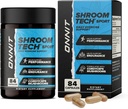 ONNIT Shroom Tech Sport Daily Pratimai paramos kapsulės, Prieš Dirbti papildas su Cordyceps grybų, Caffe- Free dieta priedas Dienos energijos parama, 84 Skaičiavimas