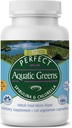 Tobula papildai - Perfect Aquatic Green - 120 Daržovių kapsulės - Organic Spirulina ir Chlorella Priedas - Maistiniai maisto produktai
