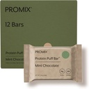 ProMix Nutrition proteino puff barai - Mint Šokoladas- Marshmlet Crispy Treat - Didžiosios Degustacijos & Sveikos Go Snack - Aukštas proteinas & Maža kalorijų - Be Gluten, Soy, & Corn - 12 Barai