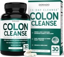 Colon Cleanse & Detox 15 Dienos Gut Cleanse (30 Count) Žarnyno Cleanse Pills & Probiotinis Švelnus Laxative & Bowel Relief Stomach Bloating - Trečioji šalis Teed, Vegan, Non- GMO - Pagaminta JAV