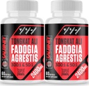 2400mg Fadogia Agrestis Tongkat Ali papildai - Išbandyta trečioji šalis - 1400mg Fadogia Agrestis & 1000mg Tongkat Ali, Didžiausias stiprumas, Raumenų masė & Athletic Performance, 2 Pakuotės
