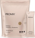 ProMix Nutrition Debloat Prebiotikai ir probiotikai, Bloating Relief for Women, Gut Cleanse Detox vyrams ir imuninei paramai - Baltas Persikas - 30 Paslaugos (pakuotėje 30)