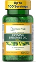 Puritan's Pride Cold Pressed Evening Primrose Oil 500 mg with GLA, Dietary Support Supplement for Womens and Skin Health, 100 Rapid Release Soft Gels