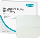 Dimora Hydrogel Burn Dressing 4 "x 4" - Degimas ir Žaizdos Dressing Instant Cooling Relief smulkaus įdegio & Žaizdų, Raminantis Moist Burn Pads 1-2 laipsnio įdegis, Gabalai, Abrazyvai (10 Skaičiavimas)