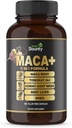 11-in-1 Energy Bouster & Performance Priedas su Organic Maca Root, Tongkat Ali, Horny Goat Weed, Ginseng, Tribulus Terrestris & Jautienos kepenys vyrams ir moterims - 60 Filler Free Capsules